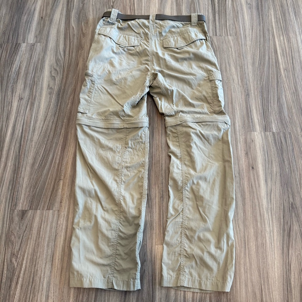 Columbia Omni-Shade Convertible Men's Light Tan Cargo Pants Sun Protect - Picture 8 of 13